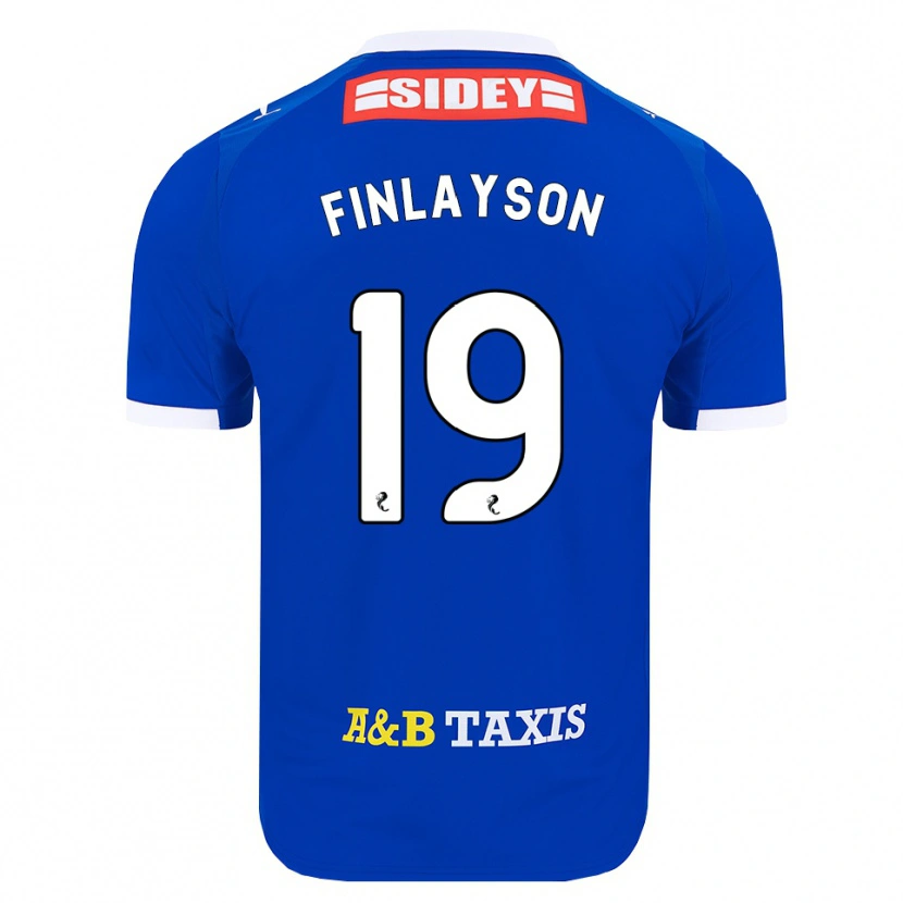 Danxen Mænd Danny Finlayson #19 Blå Rød Gul Hjemmebane Spillertrøjer 2026/27 Trøje T-Shirt