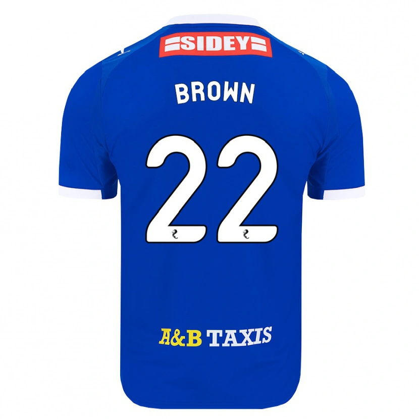 Danxen Mænd Cameron Brown #22 Blå Rød Gul Hjemmebane Spillertrøjer 2026/27 Trøje T-Shirt
