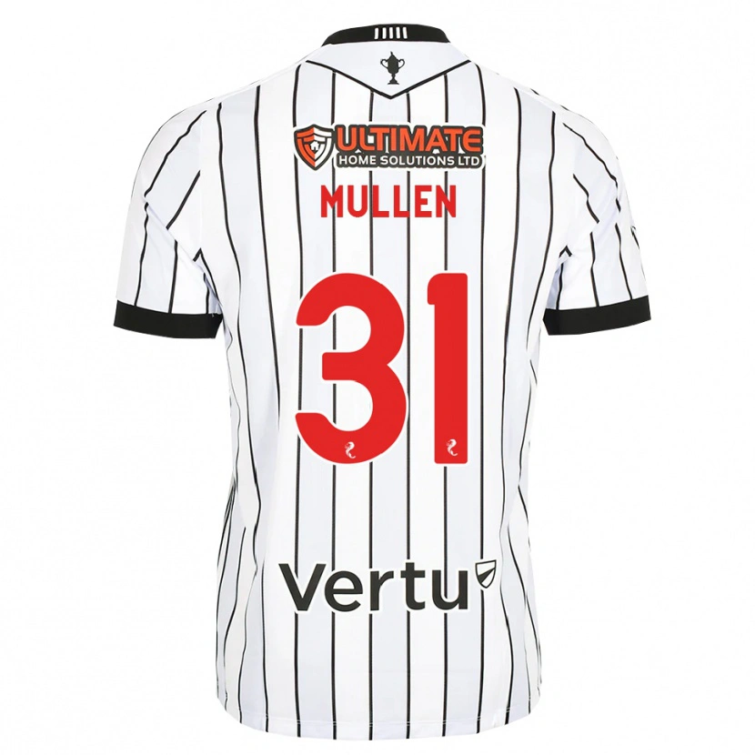 Danxen Mænd Ryan Mullen #31 Hvid Sort Rød Hjemmebane Spillertrøjer 2026/27 Trøje T-Shirt