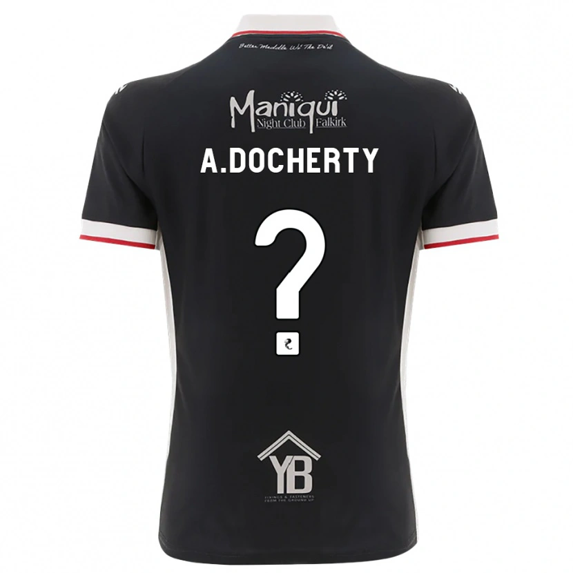 Danxen Mænd Aimie Docherty #0 Sort Hvid Rød Hjemmebane Spillertrøjer 2026/27 Trøje T-Shirt