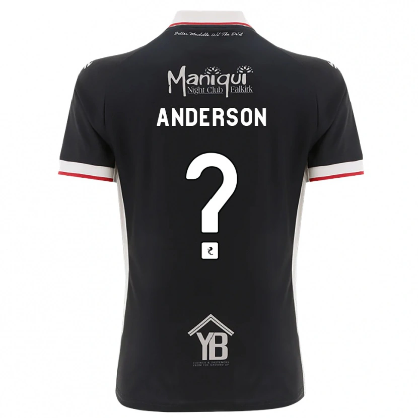 Danxen Mænd Brogan Anderson #0 Sort Hvid Rød Hjemmebane Spillertrøjer 2026/27 Trøje T-Shirt