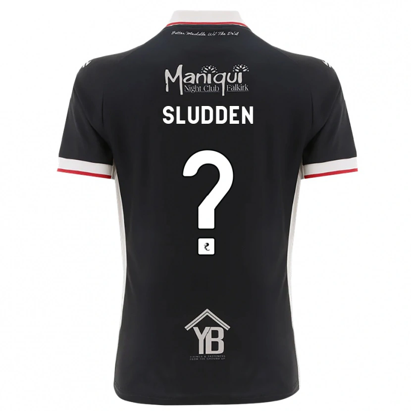 Danxen Mænd Erin Sludden #0 Sort Hvid Rød Hjemmebane Spillertrøjer 2026/27 Trøje T-Shirt