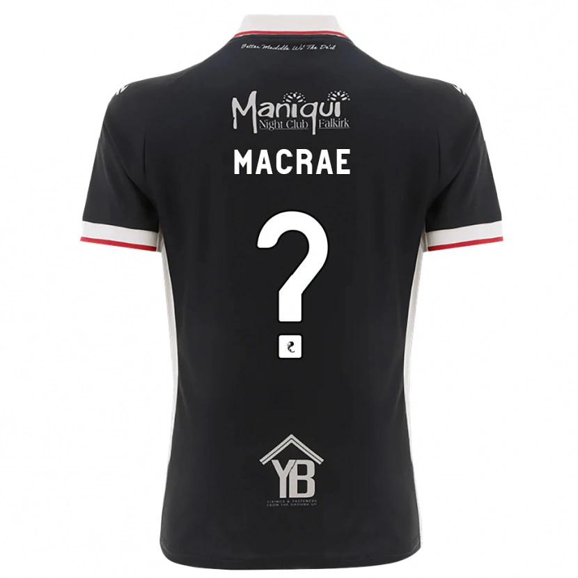 Danxen Mænd Jane Macrae #0 Sort Hvid Rød Hjemmebane Spillertrøjer 2026/27 Trøje T-Shirt