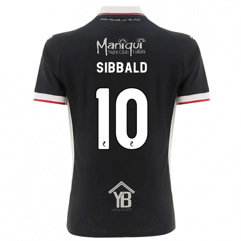 Danxen Mænd Craig Sibbald #10 Sort Hvid Rød Hjemmebane Spillertrøjer 2026/27 Trøje T-Shirt