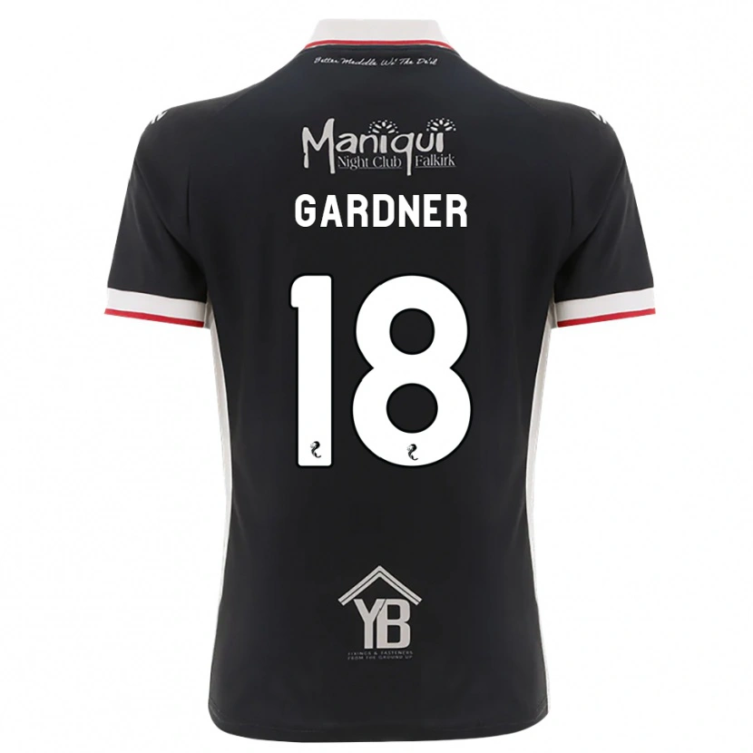 Danxen Mænd Joe Gardner #18 Sort Hvid Rød Hjemmebane Spillertrøjer 2026/27 Trøje T-Shirt