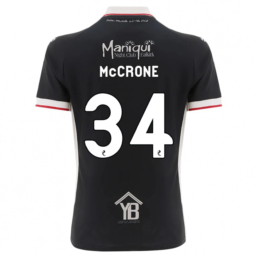 Danxen Mænd Caelan Mccrone #34 Sort Hvid Rød Hjemmebane Spillertrøjer 2026/27 Trøje T-Shirt