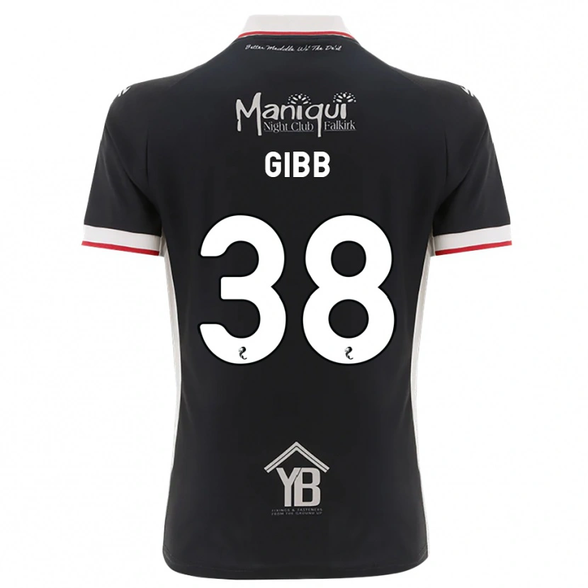 Danxen Mænd Thomas Gibb #38 Sort Hvid Rød Hjemmebane Spillertrøjer 2026/27 Trøje T-Shirt