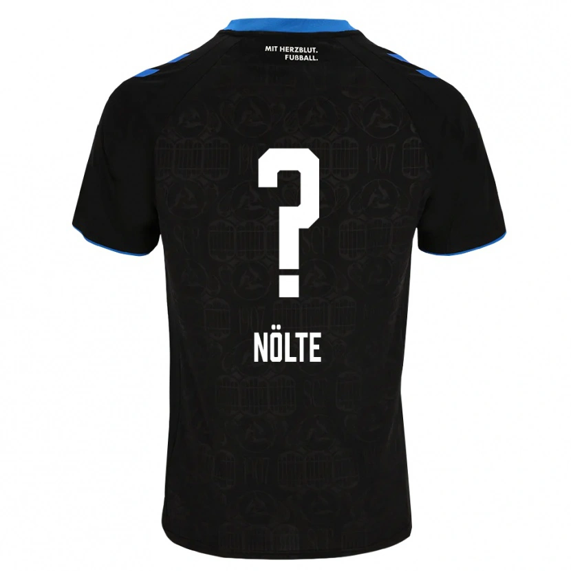 Danxen Mænd Jannik Nölte #0 Sort Hvid Rød Hjemmebane Spillertrøjer 2026/27 Trøje T-Shirt