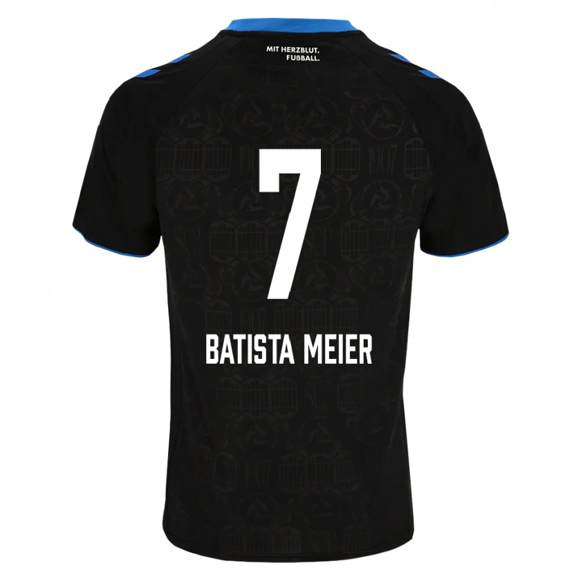 Danxen Mænd Oliver Batista Meier #7 Sort Hvid Rød Hjemmebane Spillertrøjer 2026/27 Trøje T-Shirt