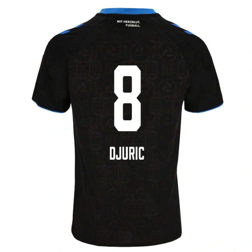 Danxen Mænd Luka Duric #8 Sort Hvid Rød Hjemmebane Spillertrøjer 2026/27 Trøje T-Shirt