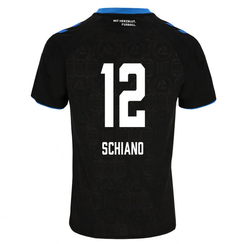 Danxen Mænd Damiano Schiano #12 Sort Hvid Rød Hjemmebane Spillertrøjer 2026/27 Trøje T-Shirt