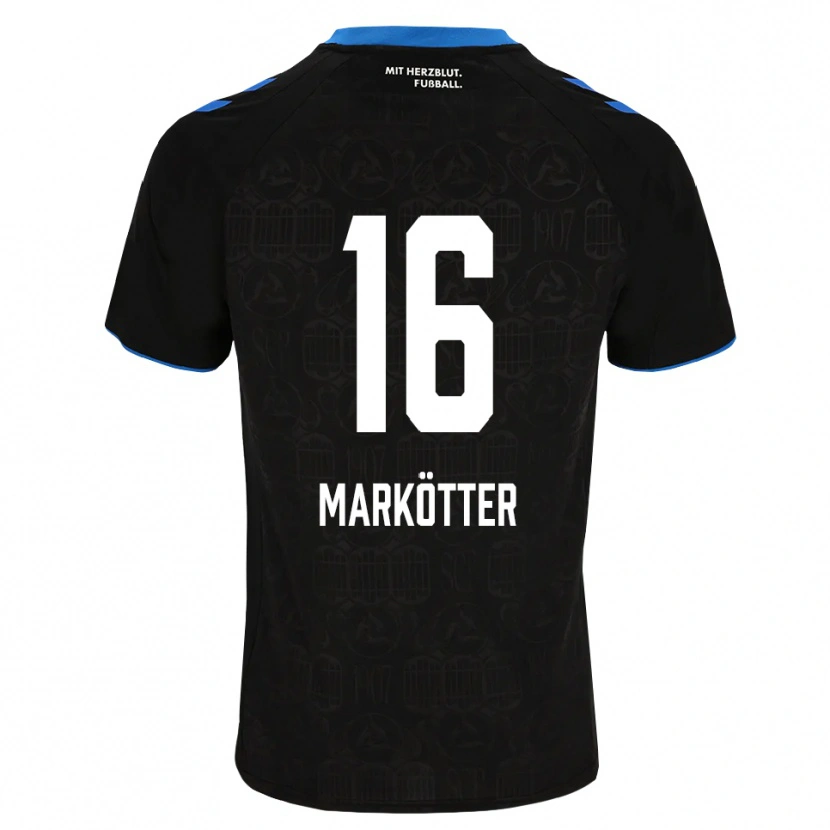 Danxen Mænd Jonah Markötter #16 Sort Hvid Rød Hjemmebane Spillertrøjer 2026/27 Trøje T-Shirt