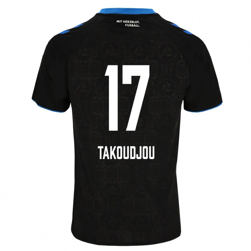 Danxen Mænd Alan Takoudjou Somolinos #17 Sort Hvid Rød Hjemmebane Spillertrøjer 2026/27 Trøje T-Shirt