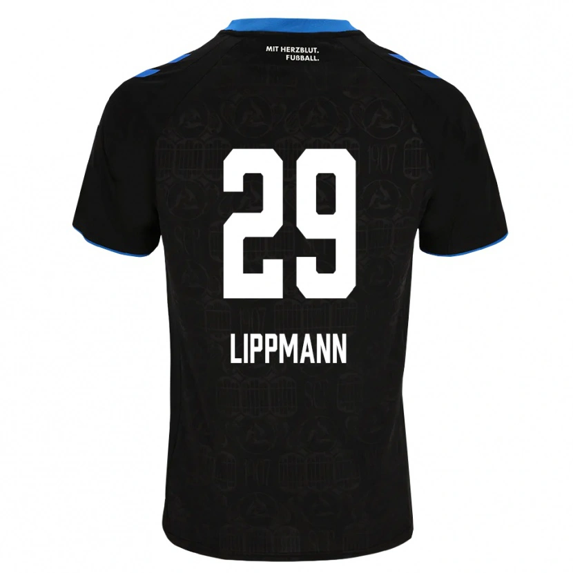 Danxen Mænd Clemens Lippmann #29 Sort Hvid Rød Hjemmebane Spillertrøjer 2026/27 Trøje T-Shirt