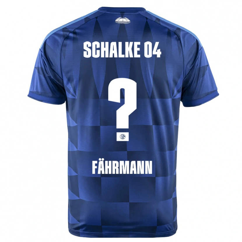 Danxen Mænd Ralf Fährmann #0 Mørkeblå Gul Hvid Hjemmebane Spillertrøjer 2026/27 Trøje T-Shirt
