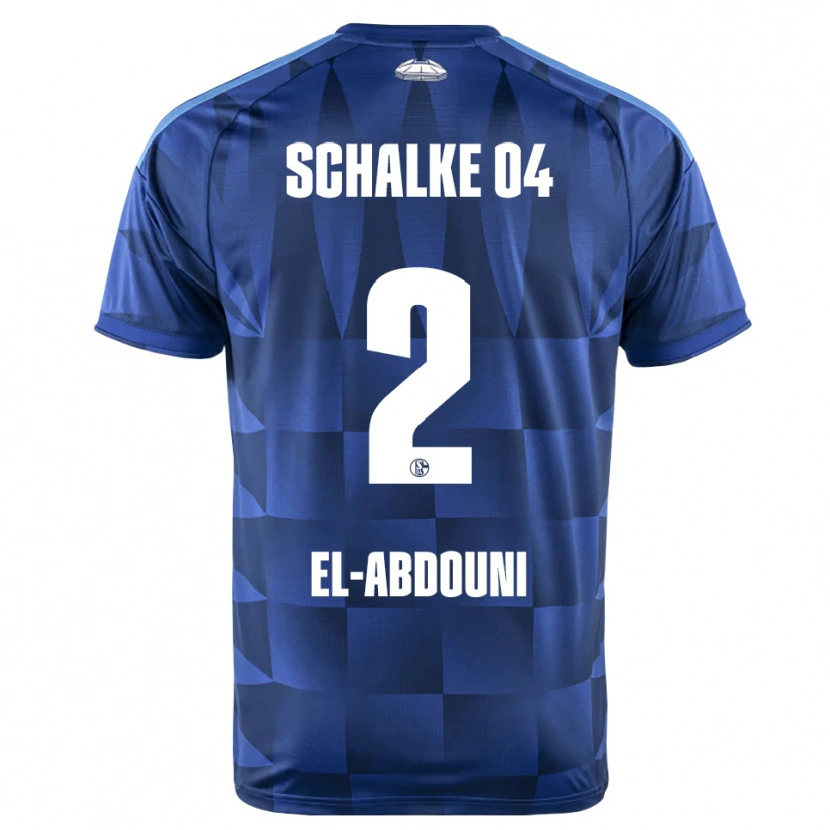 Danxen Mænd Amir El-Abdouni #2 Mørkeblå Gul Hvid Hjemmebane Spillertrøjer 2026/27 Trøje T-Shirt