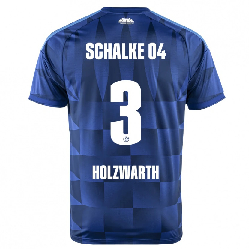 Danxen Mænd Luc Holzwarth #3 Mørkeblå Gul Hvid Hjemmebane Spillertrøjer 2026/27 Trøje T-Shirt
