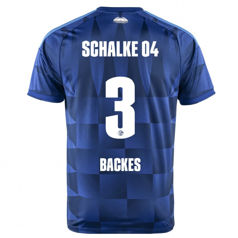 Danxen Mænd Diego Backes-Klimek #3 Mørkeblå Gul Hvid Hjemmebane Spillertrøjer 2026/27 Trøje T-Shirt