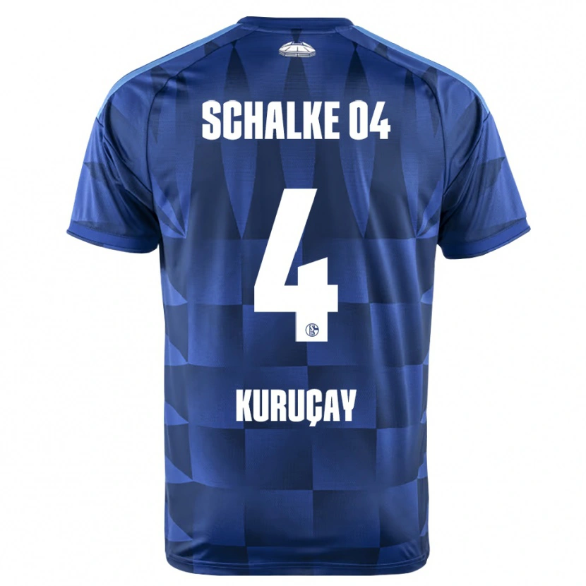 Danxen Mænd Hasan Kuruçay #4 Mørkeblå Gul Hvid Hjemmebane Spillertrøjer 2026/27 Trøje T-Shirt
