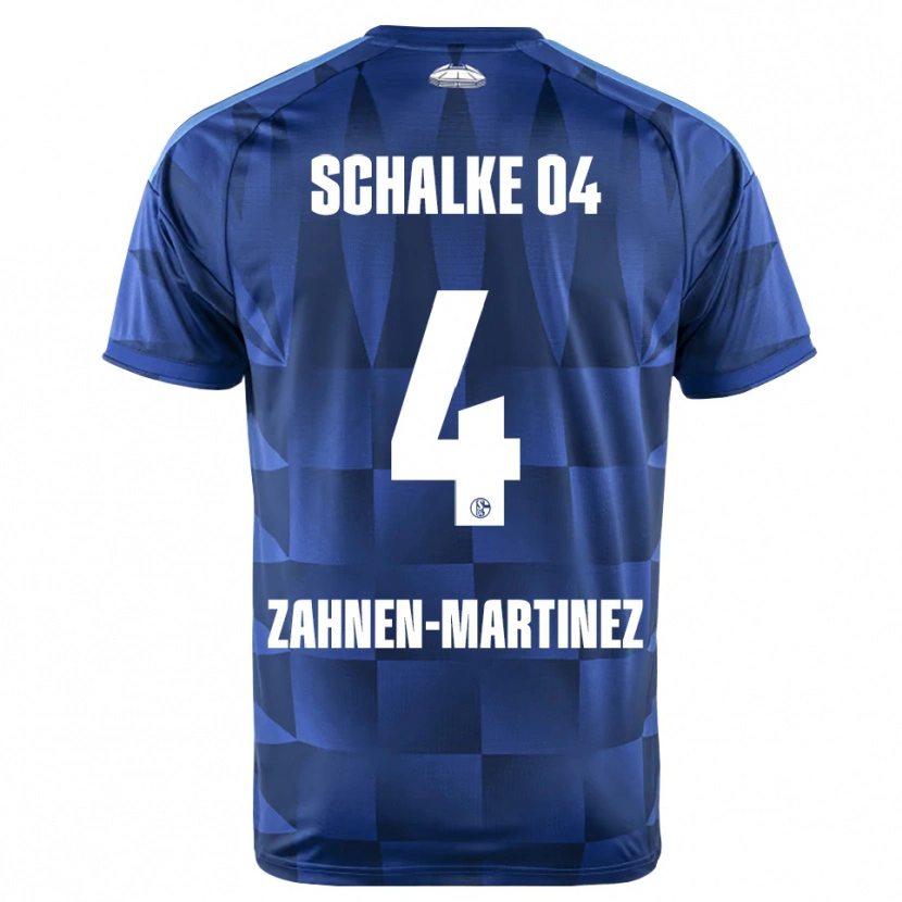 Danxen Mænd Pablo Zahnen-Martinez #4 Mørkeblå Gul Hvid Hjemmebane Spillertrøjer 2026/27 Trøje T-Shirt
