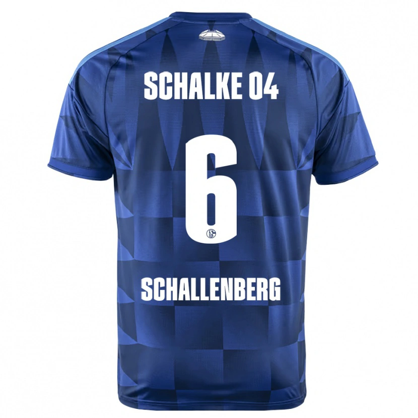 Danxen Mænd Ron Schallenberg #6 Mørkeblå Gul Hvid Hjemmebane Spillertrøjer 2026/27 Trøje T-Shirt