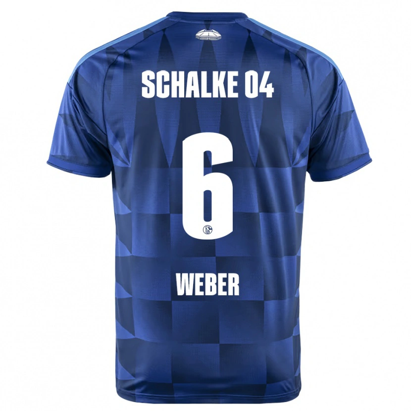 Danxen Mænd Ben Weber #6 Mørkeblå Gul Hvid Hjemmebane Spillertrøjer 2026/27 Trøje T-Shirt