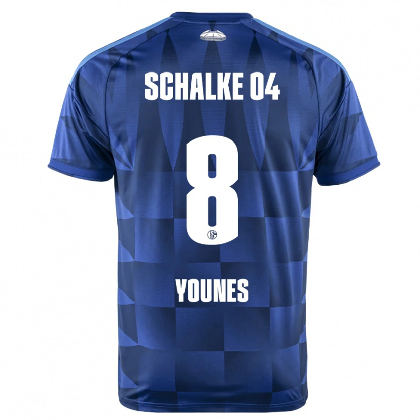 Danxen Mænd Amin Younes #8 Mørkeblå Gul Hvid Hjemmebane Spillertrøjer 2026/27 Trøje T-Shirt