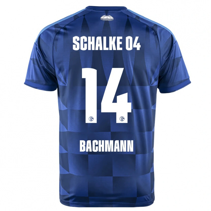 Danxen Mænd Janik Bachmann #14 Mørkeblå Gul Hvid Hjemmebane Spillertrøjer 2026/27 Trøje T-Shirt