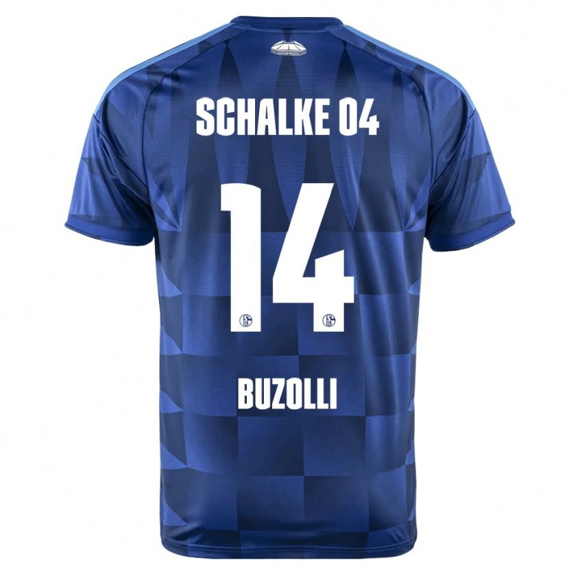 Danxen Mænd Andri Buzolli #14 Mørkeblå Gul Hvid Hjemmebane Spillertrøjer 2026/27 Trøje T-Shirt