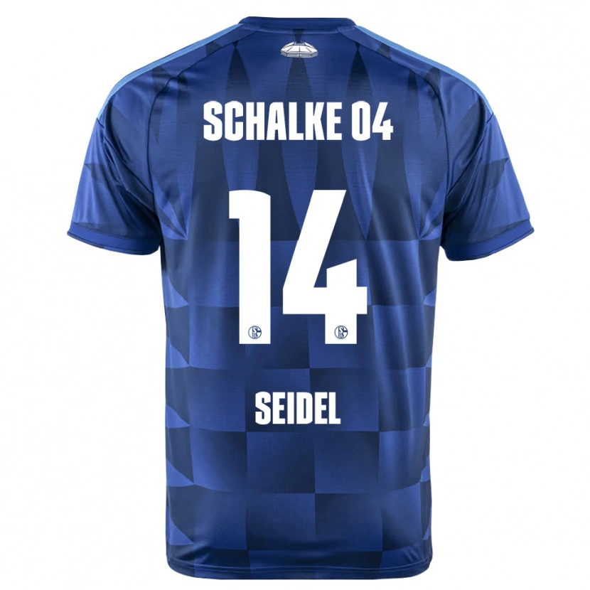 Danxen Mænd Kimon Seidel #14 Mørkeblå Gul Hvid Hjemmebane Spillertrøjer 2026/27 Trøje T-Shirt