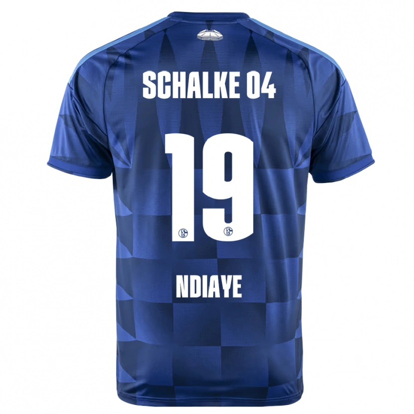 Danxen Mænd Jean-Paul Ndiaye #19 Mørkeblå Gul Hvid Hjemmebane Spillertrøjer 2026/27 Trøje T-Shirt