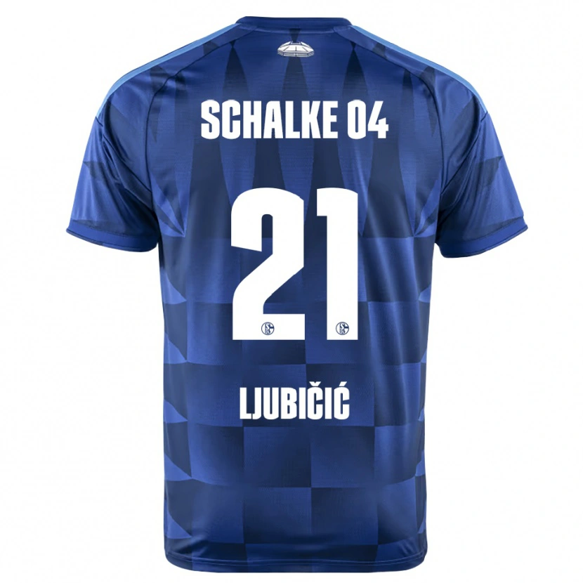 Danxen Mænd Dejan Ljubicic #21 Mørkeblå Gul Hvid Hjemmebane Spillertrøjer 2026/27 Trøje T-Shirt