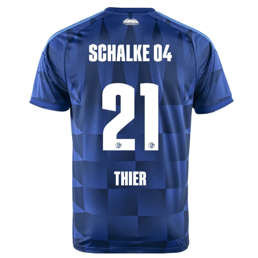 Danxen Mænd Silas Thier #21 Mørkeblå Gul Hvid Hjemmebane Spillertrøjer 2026/27 Trøje T-Shirt