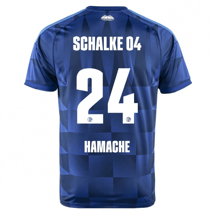Danxen Mænd Ilyes Hamache #24 Mørkeblå Gul Hvid Hjemmebane Spillertrøjer 2026/27 Trøje T-Shirt