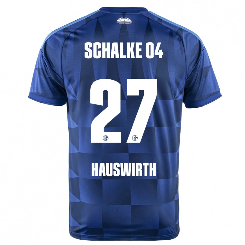 Danxen Mænd Max Hauswirth #27 Mørkeblå Gul Hvid Hjemmebane Spillertrøjer 2026/27 Trøje T-Shirt