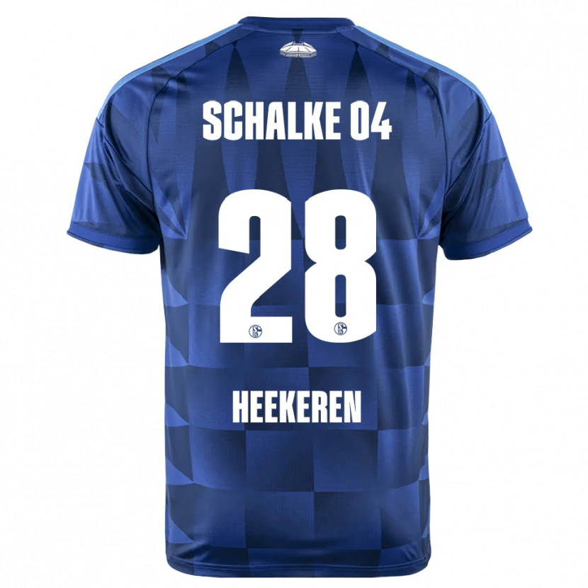 Danxen Mænd Justin Heekeren #28 Mørkeblå Gul Hvid Hjemmebane Spillertrøjer 2026/27 Trøje T-Shirt