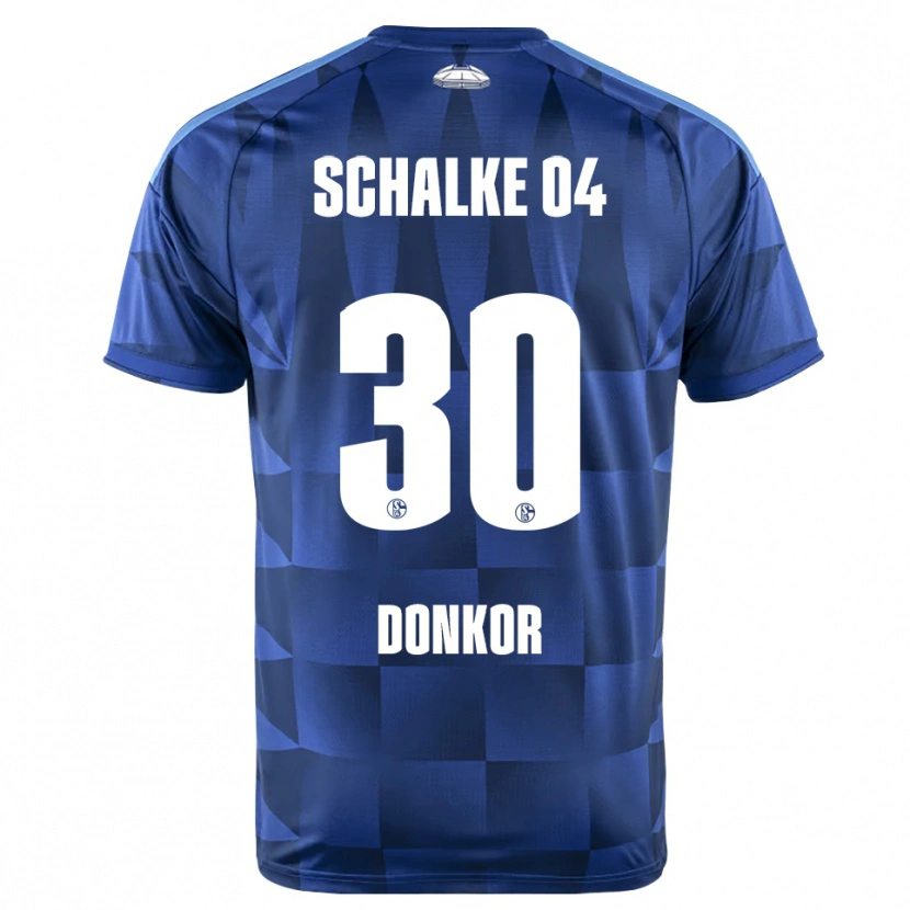 Danxen Mænd Anton Donkor #30 Mørkeblå Gul Hvid Hjemmebane Spillertrøjer 2026/27 Trøje T-Shirt