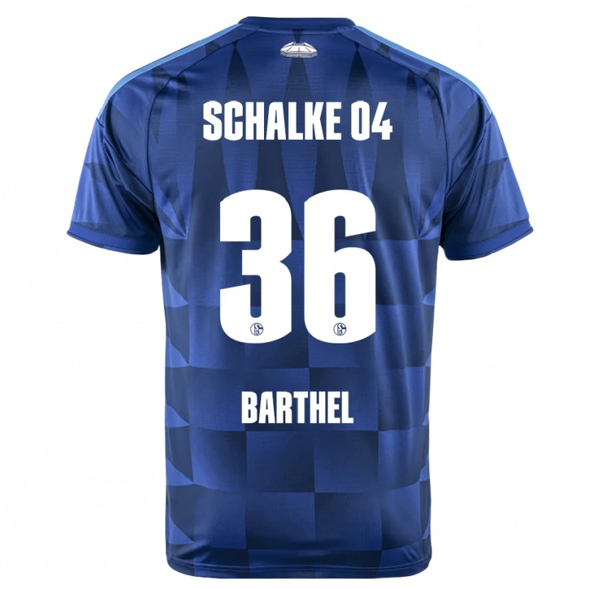 Danxen Mænd Niklas Barthel #36 Mørkeblå Gul Hvid Hjemmebane Spillertrøjer 2026/27 Trøje T-Shirt