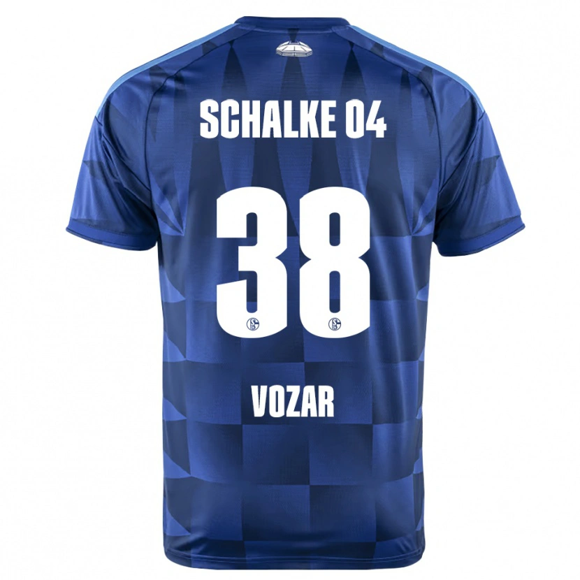 Danxen Mænd Luca Vozar #38 Mørkeblå Gul Hvid Hjemmebane Spillertrøjer 2026/27 Trøje T-Shirt