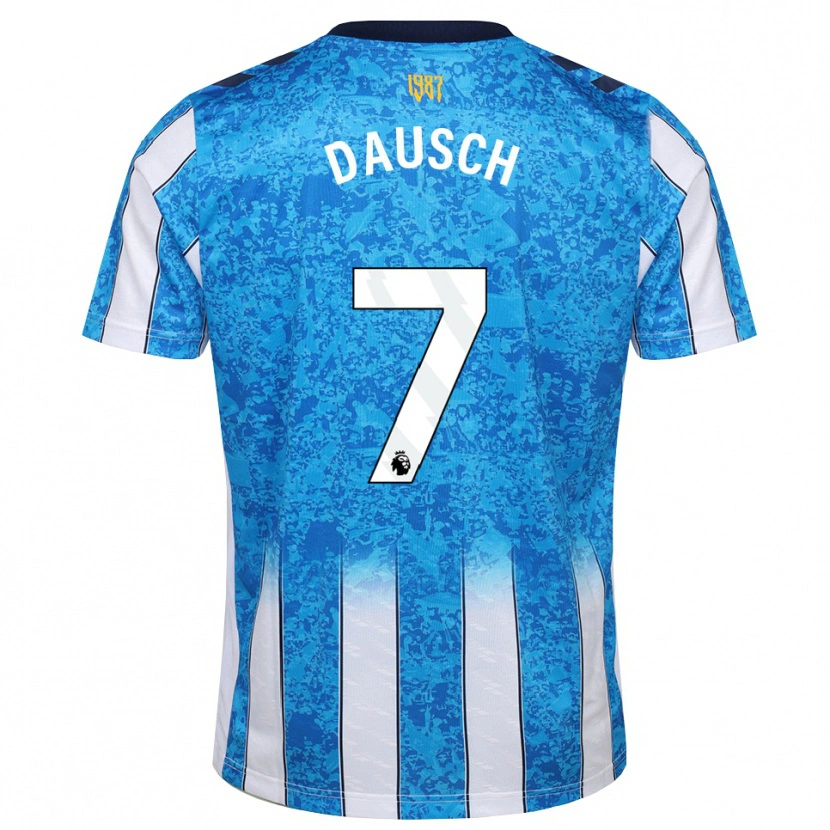 Danxen Mænd Aidan Dausch #7 Hvid Blå Orange Hjemmebane Spillertrøjer 2026/27 Trøje T-Shirt