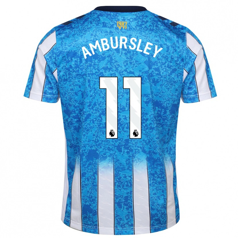 Danxen Mænd Conrad Ambursley #11 Hvid Blå Orange Hjemmebane Spillertrøjer 2026/27 Trøje T-Shirt