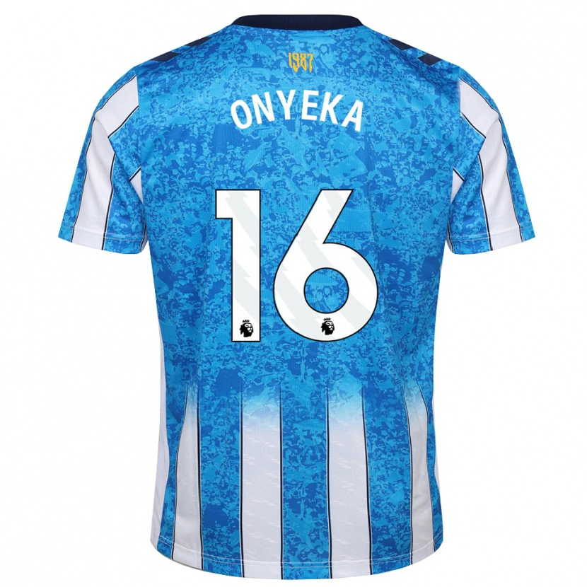 Danxen Mænd Frank Onyeka #16 Hvid Blå Orange Hjemmebane Spillertrøjer 2026/27 Trøje T-Shirt