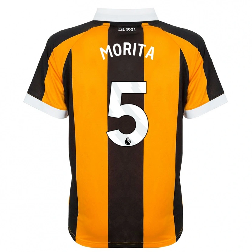 Danxen Mænd Hidemasa Morita #5 Orange Sort Hvid Hjemmebane Spillertrøjer 2026/27 Trøje T-Shirt