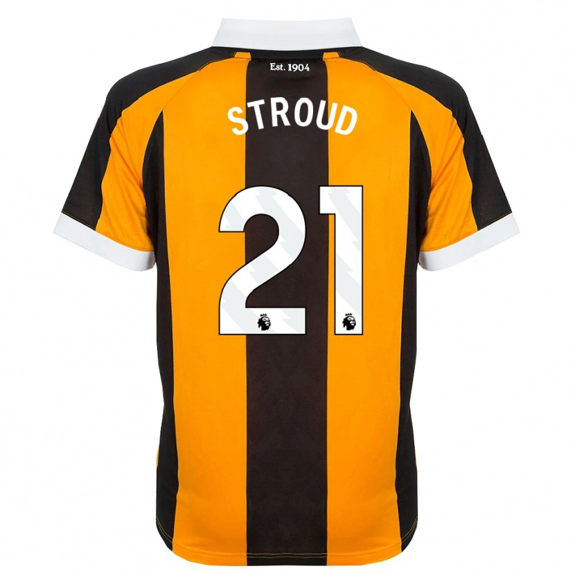 Danxen Mænd Elliot Stroud #21 Orange Sort Hvid Hjemmebane Spillertrøjer 2026/27 Trøje T-Shirt