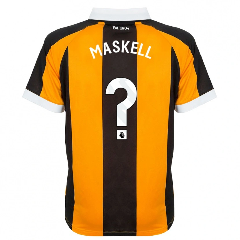 Danxen Mænd Alfie Maskell #0 Orange Sort Hvid Hjemmebane Spillertrøjer 2026/27 Trøje T-Shirt