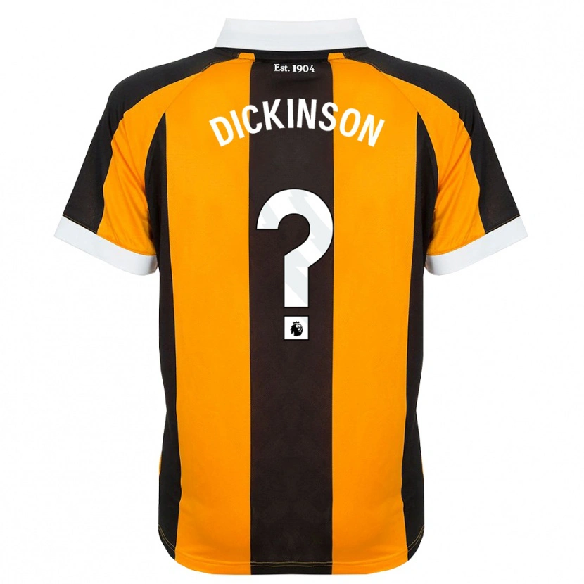 Danxen Mænd George Dickinson #0 Orange Sort Hvid Hjemmebane Spillertrøjer 2026/27 Trøje T-Shirt