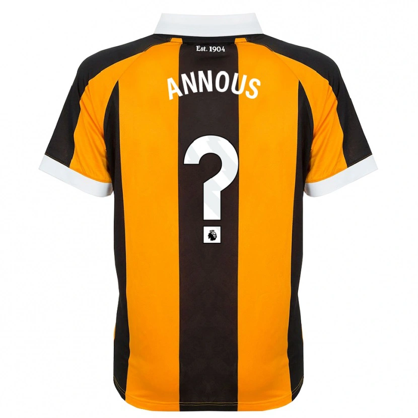 Danxen Mænd Brandon Annous #0 Orange Sort Hvid Hjemmebane Spillertrøjer 2026/27 Trøje T-Shirt