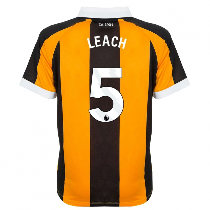 Danxen Mænd Charlie Leach #5 Orange Sort Hvid Hjemmebane Spillertrøjer 2026/27 Trøje T-Shirt