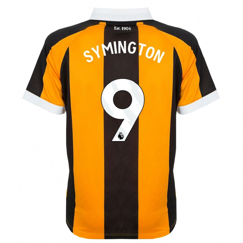 Danxen Mænd Jo Symington #9 Orange Sort Hvid Hjemmebane Spillertrøjer 2026/27 Trøje T-Shirt