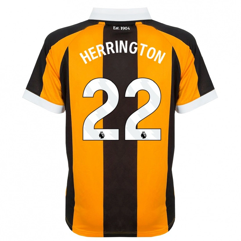 Danxen Mænd Lucas Herrington #22 Orange Sort Hvid Hjemmebane Spillertrøjer 2026/27 Trøje T-Shirt